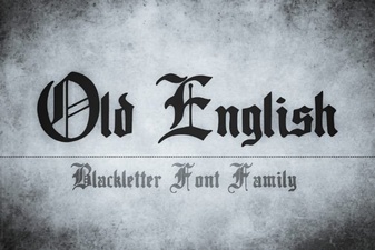 Old English Font: Classic Blackletter Typeface Collection
