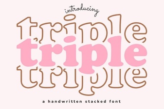 Triple Font: Bold Typography Ideas for Creative Design