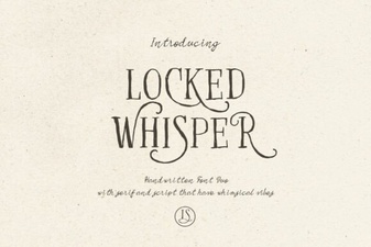 Locked Whisper Font – Elegant Script Typeface for Creative Designs