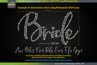 Rs01 Cursiva Rhinestone Template Ttf Script Font Download