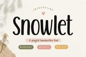 Snowlet Font Free Download – Elegant Script Typeface